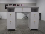 Mesmer Nail Table with Venus Technician & Customer Chair Set (3-Piece) - Image 2