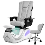 Pedicure Chair – Dolphin Model | Free Shipping [Base: White Grey] - Image 11
