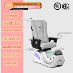 Pedicure Chair – Dolphin Model | Free Shipping [Base: White Grey] - Image 8