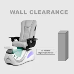 Pedicure Chair – Dolphin Model | Free Shipping [Base: White Grey] - Image 4