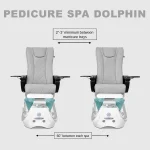 Pedicure Chair – Dolphin Model | Free Shipping [Base: White Grey] - Image 5