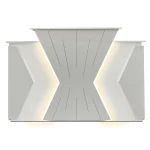 Reception Counter for Salon – DIAMOND Model with LED 63 inch (Grey) - Image 6