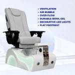 COMBO 6-PIECE SET – Free Shipping + Gifts | New Wave Pedicure Chair Set, Mesmer Nail Table + Venus Technician & Customer Chairs - Image 9