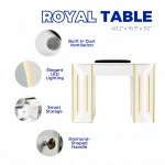 Royal Nail Table with Technician & Customer Venus Chair Set (3-Piece) - Image 5