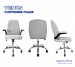 Royal Nail Table with Technician & Customer Venus Chair Set (3-Piece) - Image 7