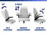 Royal Nail Table with Technician & Customer Venus Chair Set (3-Piece) - Image 6