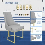 Oliva Chair Set – Nail Technician and Customer Chairs - Image 8