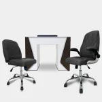 Mesmer Nail Table with Venus Technician & Customer Chair Set (3-Piece) - Image 2
