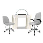 Royal Nail Table with Technician & Customer Venus Chair Set (3-Piece)