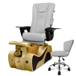 Pedicure Chair – New Wave Model [Free Shipping] – Massage, Heat, Acetone-Resistant (Base Color: Gold) - Image 10