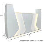 MESMER Reception Counter 75 inch (Grey) - Image 4