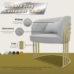 Venus Nail Table with Technician & Customer Troy Chair Set (3-Piece) - Image 5