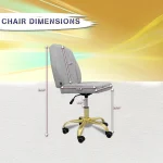 Royal Nail Table with Technician & Customer Troy Chair Set (3-Piece) - Image 6
